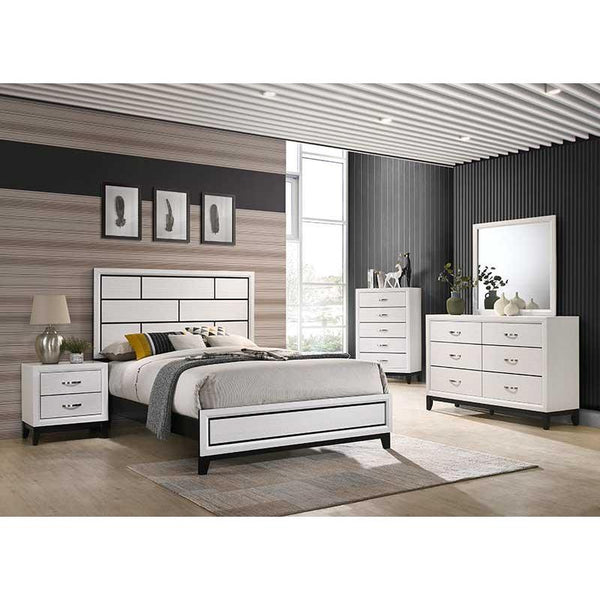 Crown Mark Akerson B4610 6 pc Queen Panel Bedroom Set IMAGE 1
