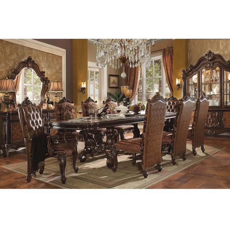 Acme Furniture Versailles Dining Table with Trestle Base 61100 IMAGE 2