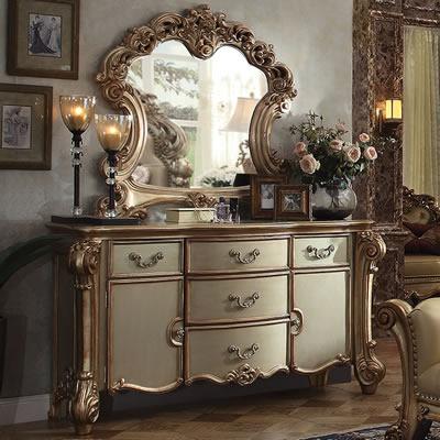 Acme Furniture Vendome Arched Dresser Mirror 23004 IMAGE 2