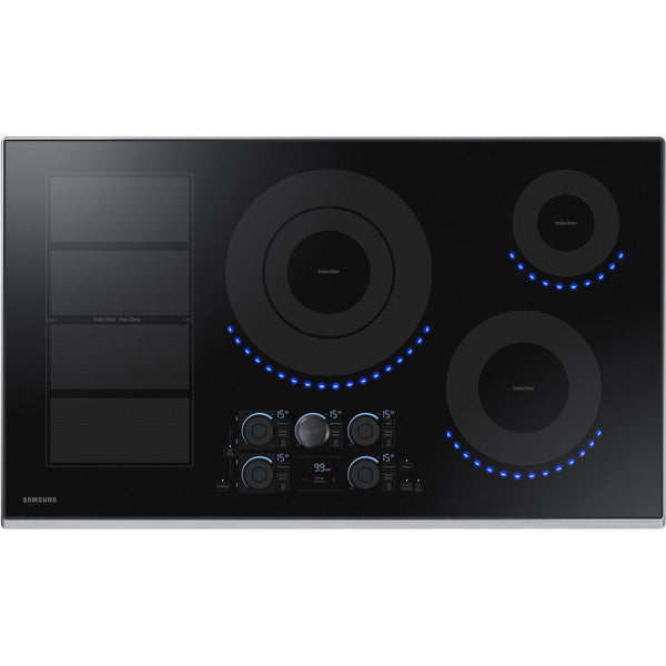 Samsung 36-inch Built-in Induction Cooktop with Virtual Flame Technology™ NZ36K7880US/AA IMAGE 1