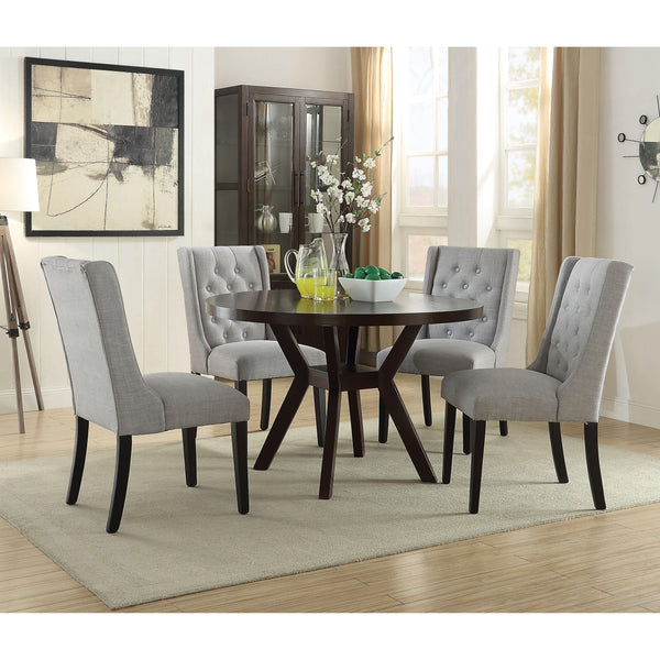 Acme Furniture Round Drake Dining Table with Trestle Base 16250 IMAGE 1