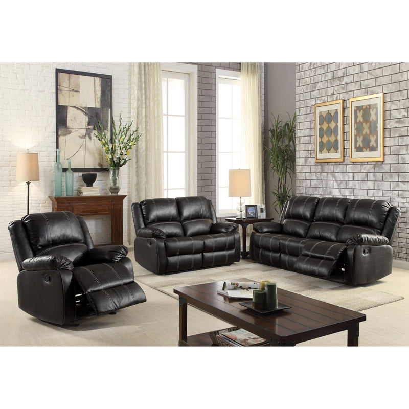 Acme Furniture Zuriel Reclining Leather Look Loveseat 52286 IMAGE 2