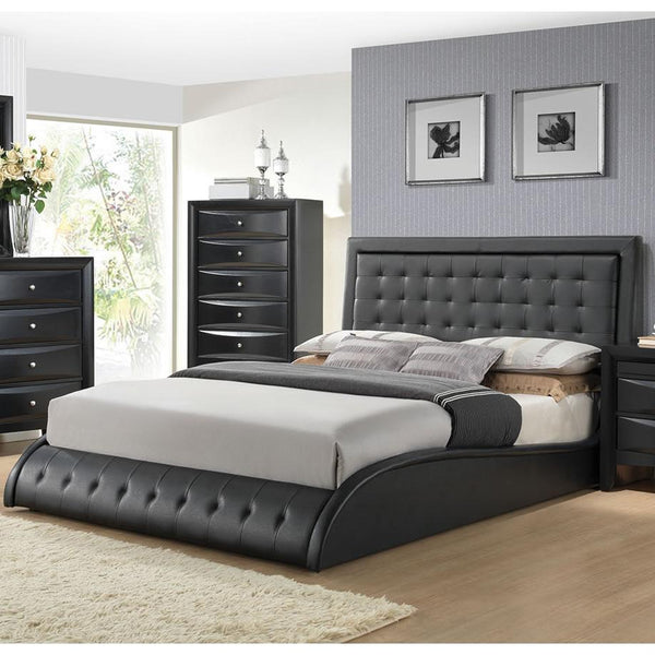 Acme Furniture Tirrel Queen Upholstered Platform Bed 20660Q IMAGE 1