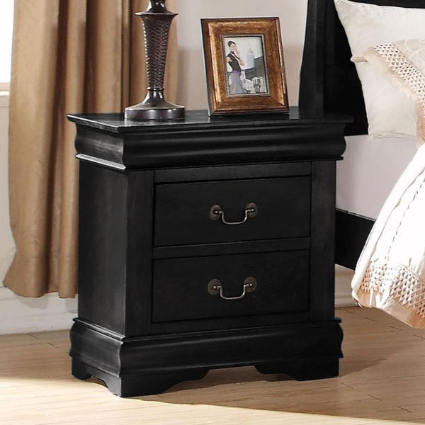 Acme Furniture Louis Philippe 2-Drawer Nightstand 23733 IMAGE 1