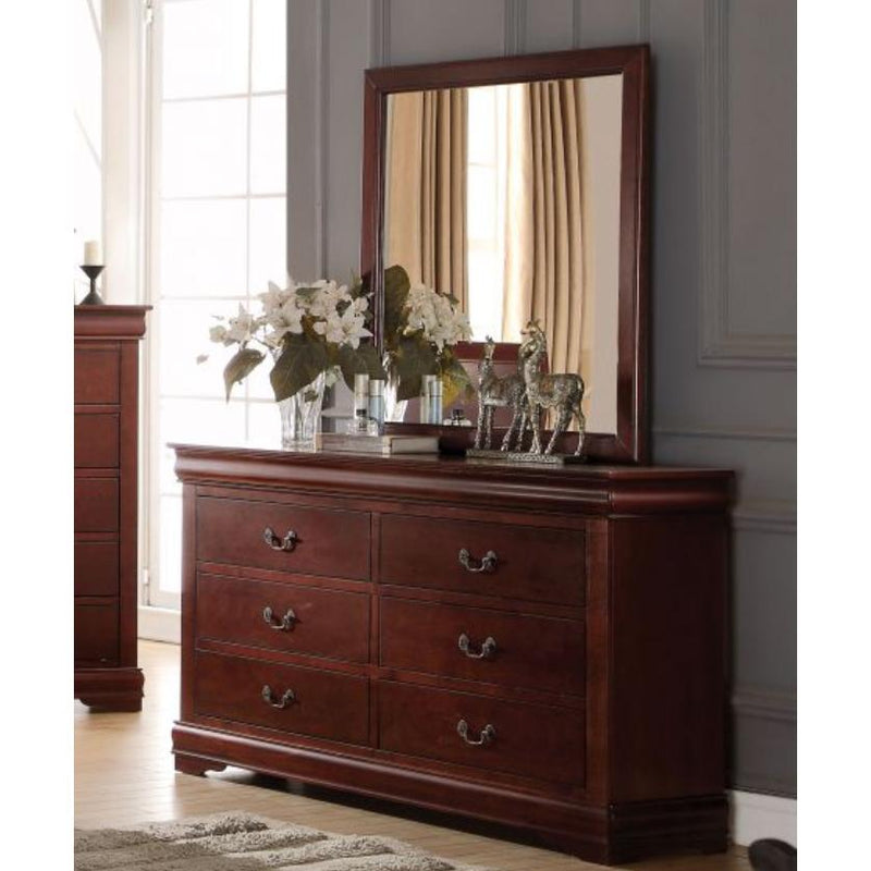 Acme Furniture Louis Philippe 6-Drawer Dresser 23755 IMAGE 2