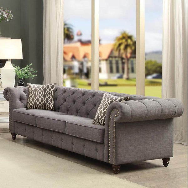Acme Furniture Aurelia Stationary Fabric Sofa 52425 IMAGE 1