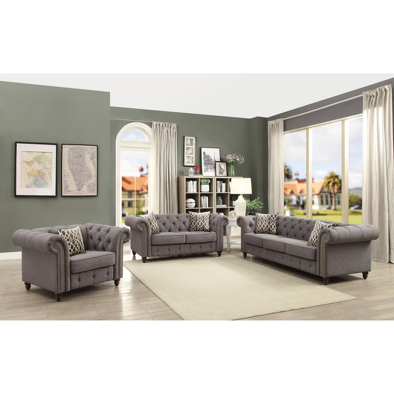 Acme Furniture Aurelia Stationary Fabric Sofa 52425 IMAGE 2