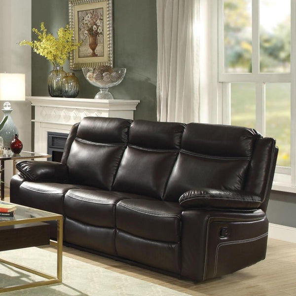 Acme Furniture Corra Reclining Polyurethane Sofa 52050 IMAGE 1