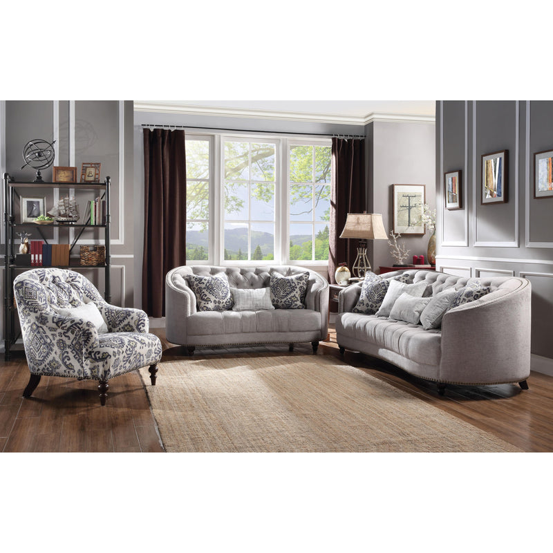 Acme Furniture Saira Stationary Fabric Sofa 52060 IMAGE 2
