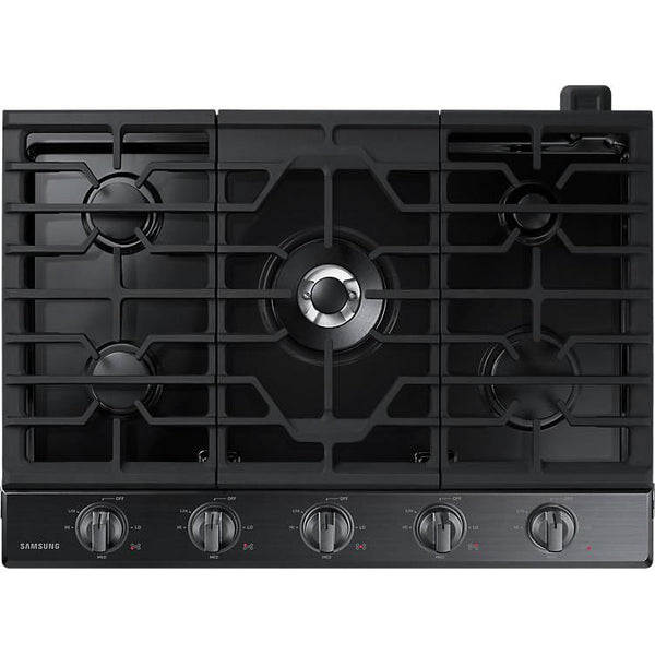 Samsung 30-inch, Built-in Gas Cooktop with Wi-Fi Connectivity NA30N6555TG/AA IMAGE 1