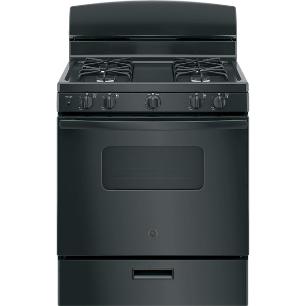 GE 30-inch Freestanding Gas Range with Front Controls JGBS10DEMBB IMAGE 1
