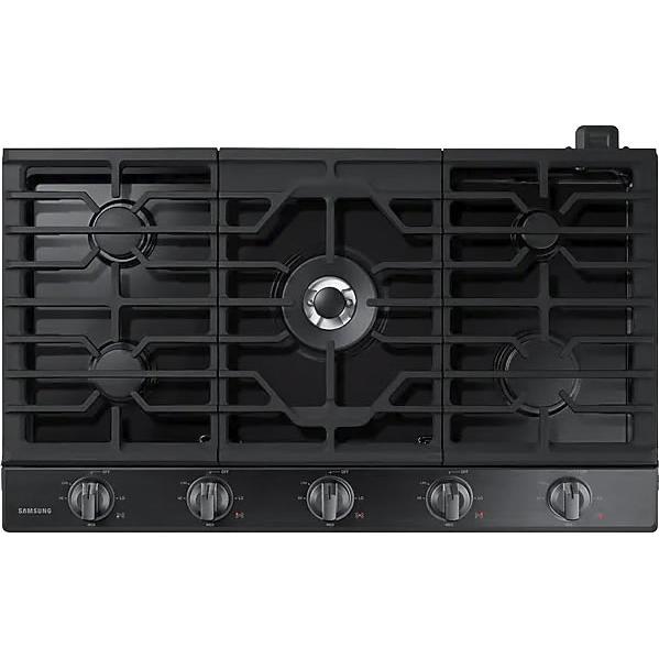 Samsung 36-inch Built-in Gas Cooktop with Wi-Fi Connectivity NA36N6555TG/AA IMAGE 1