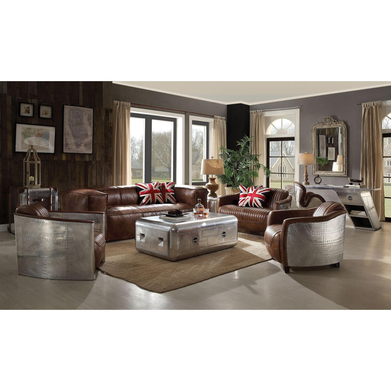 Acme Furniture Brancaster Stationary Leather Loveseat 53546 IMAGE 11