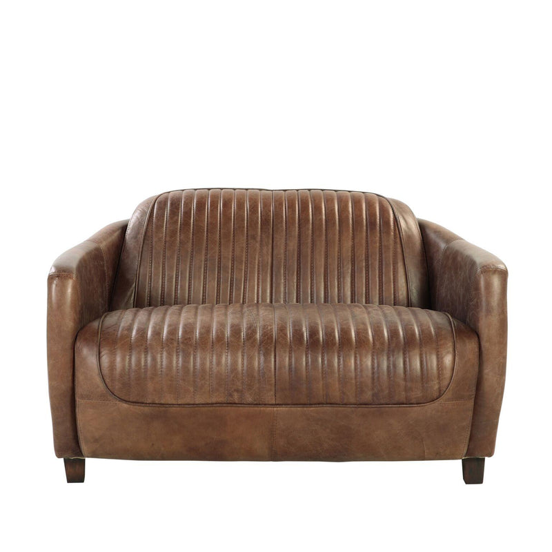 Acme Furniture Brancaster Stationary Leather Loveseat 53546 IMAGE 2