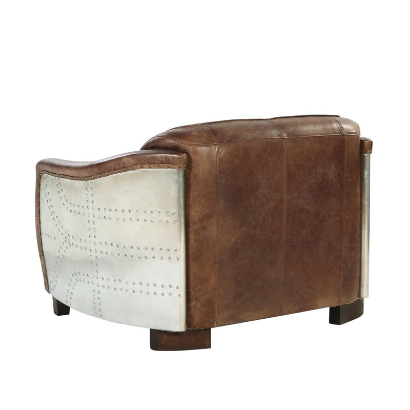 Acme Furniture Brancaster Stationary Leather Loveseat 53546 IMAGE 3
