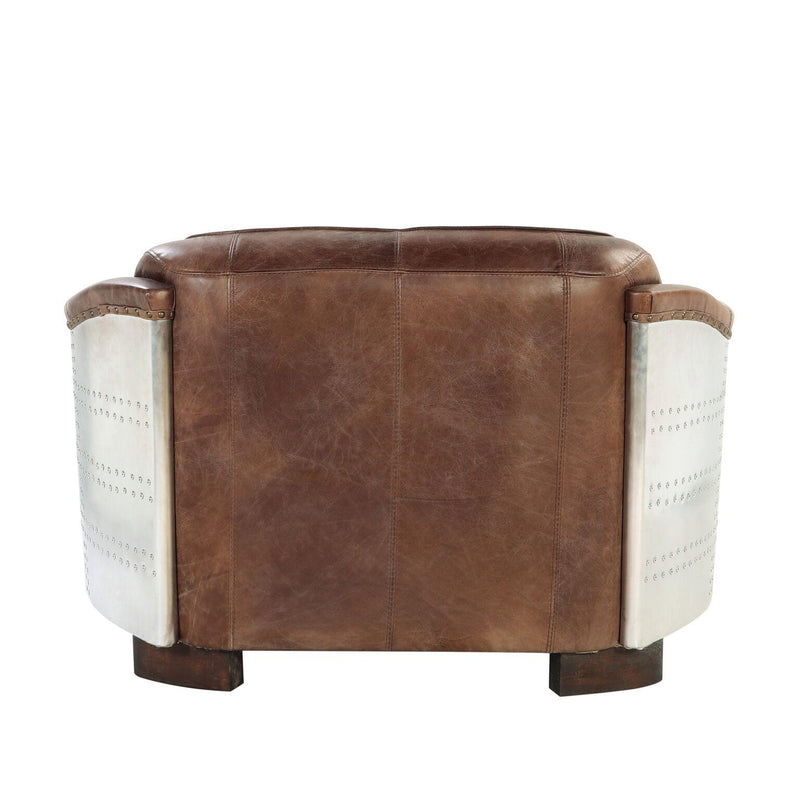 Acme Furniture Brancaster Stationary Leather Loveseat 53546 IMAGE 4