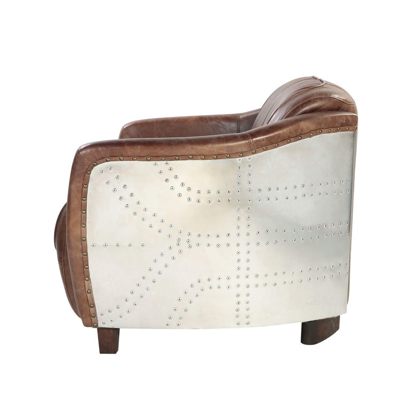Acme Furniture Brancaster Stationary Leather Loveseat 53546 IMAGE 5