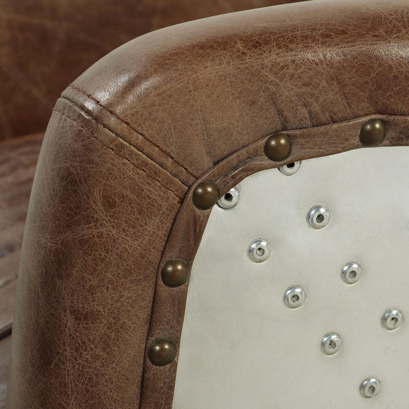 Acme Furniture Brancaster Stationary Leather Loveseat 53546 IMAGE 6
