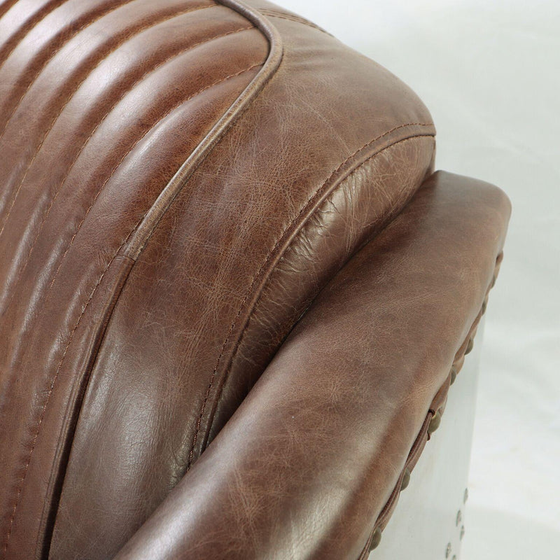 Acme Furniture Brancaster Stationary Leather Loveseat 53546 IMAGE 9