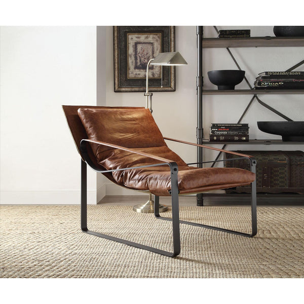 Acme Furniture Quoba Leather Accent Chair 96674 IMAGE 1