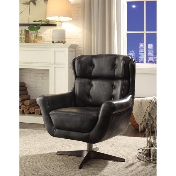 Acme Furniture Swivel Leather Accent Chair 59532 IMAGE 1