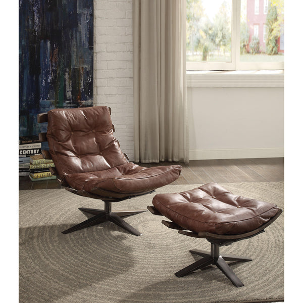 Acme Furniture Swivel Leather Accent Chair 59530 IMAGE 1