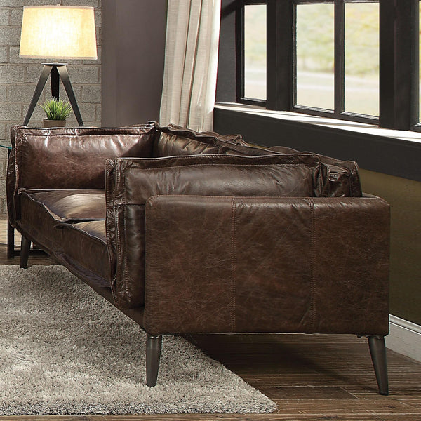 Acme Furniture Stationary Leather Loveseat 52481 IMAGE 1