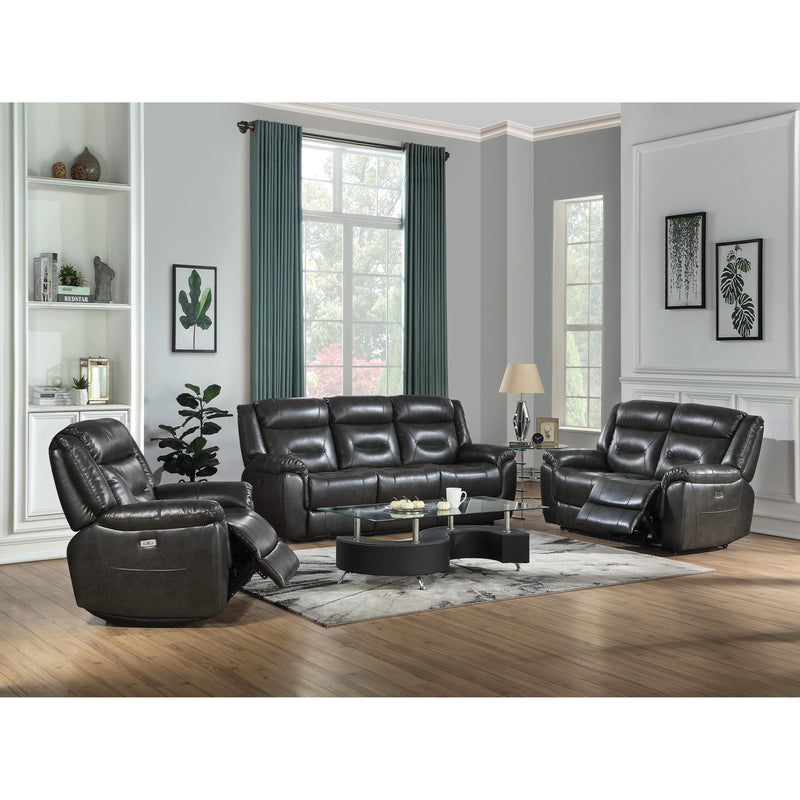 Acme Furniture Imogen Power Leather Air Recliner 54807 IMAGE 2