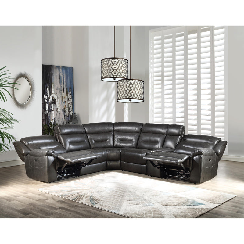 Acme Furniture Imogen Power Reclining Leather Air Sectional 54810 IMAGE 3