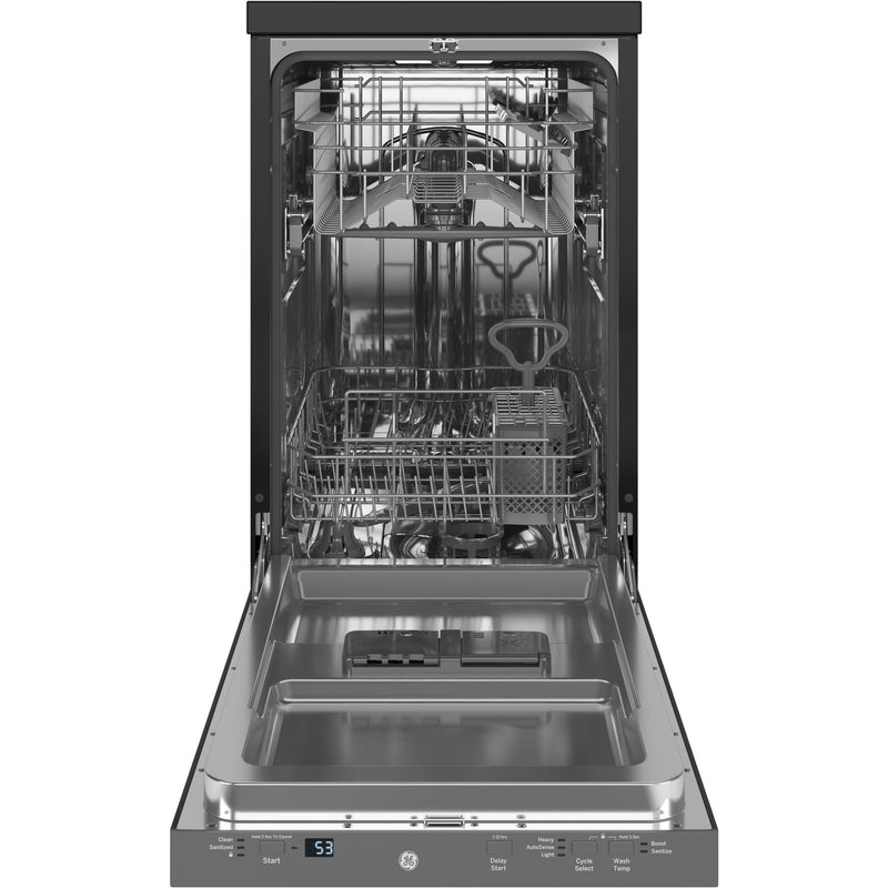 GE 18-inch Portable Dishwasher with Sanitize Option GPT145SSLSS IMAGE 2