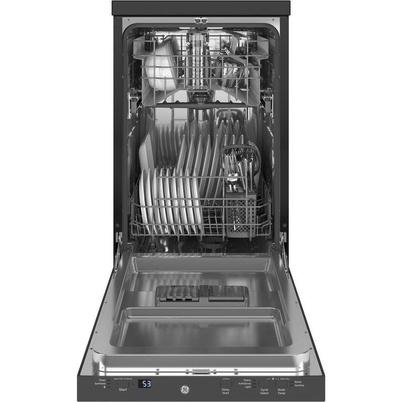 GE 18-inch Portable Dishwasher with Sanitize Option GPT145SSLSS IMAGE 3
