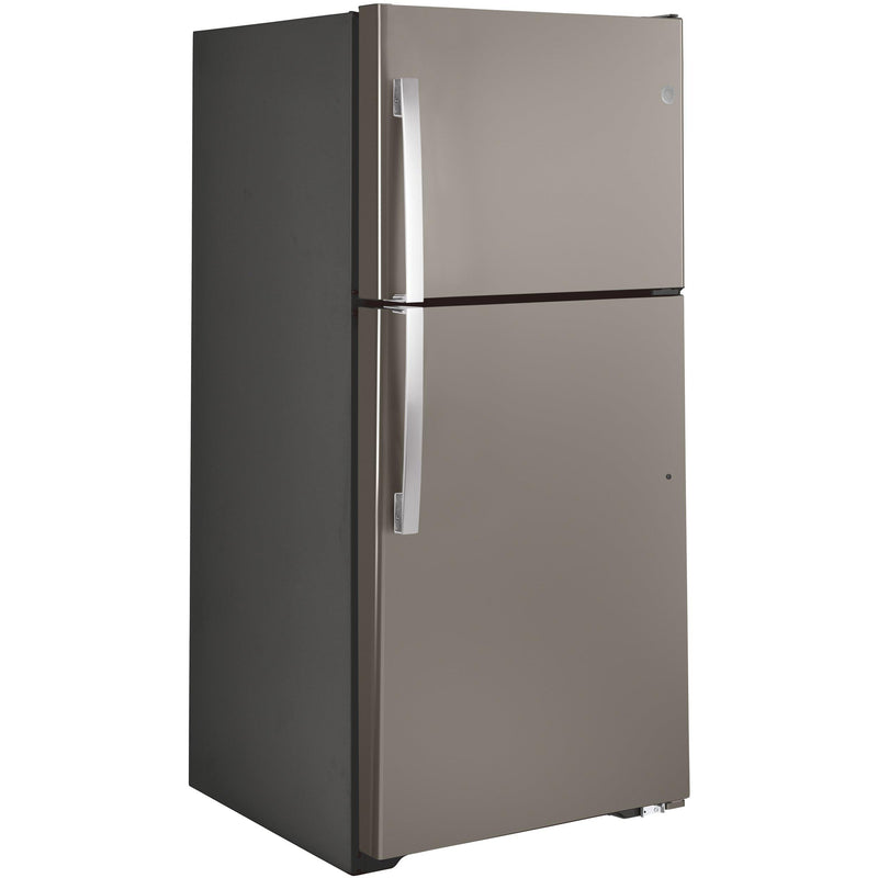 GE 33-inch, 21.9 cu.ft. Freestanding Top Freezer Refrigerator with Upfront Fresh Food Temperature Controls GTS22KMNRES IMAGE 2
