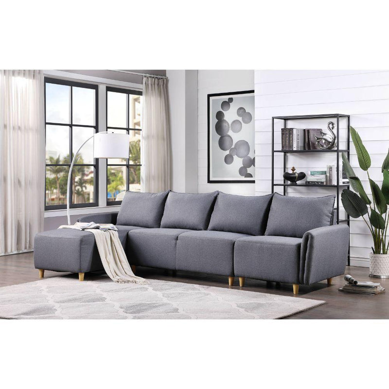 Acme Furniture Marcin Fabric 3 pc Sectional 51830 IMAGE 7
