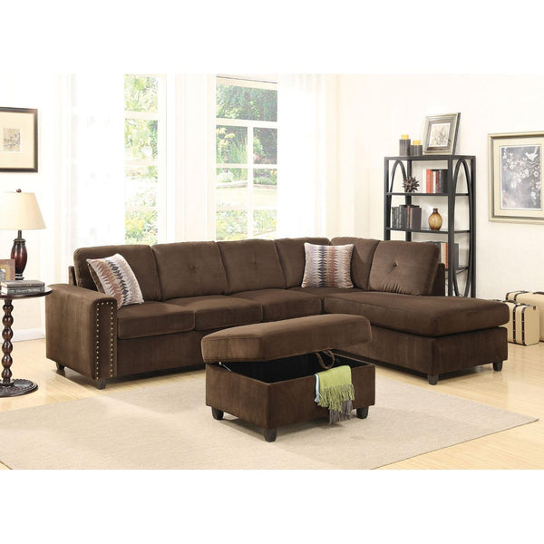 Acme Furniture Belville Fabric 2 pc Sectional 52700 IMAGE 1