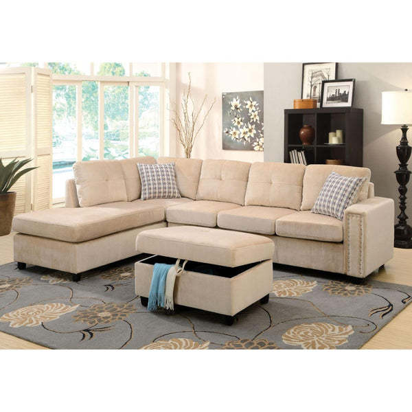 Acme Furniture Belville Fabric 2 pc Sectional 52705 IMAGE 1