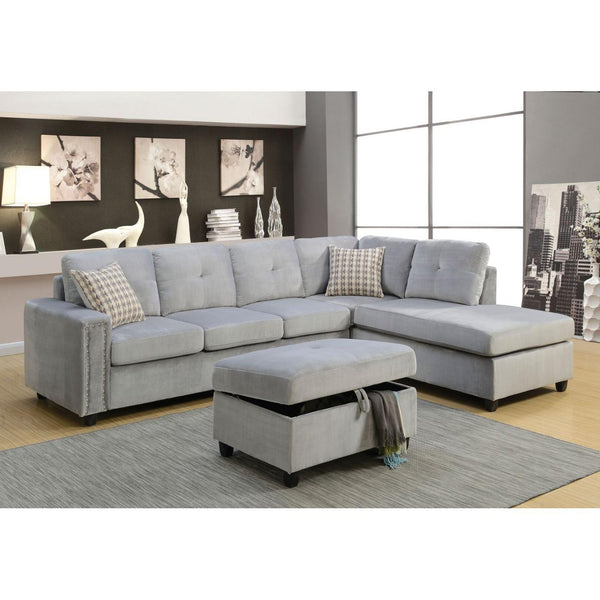 Acme Furniture Belville Fabric 2 pc Sectional 52710 IMAGE 1