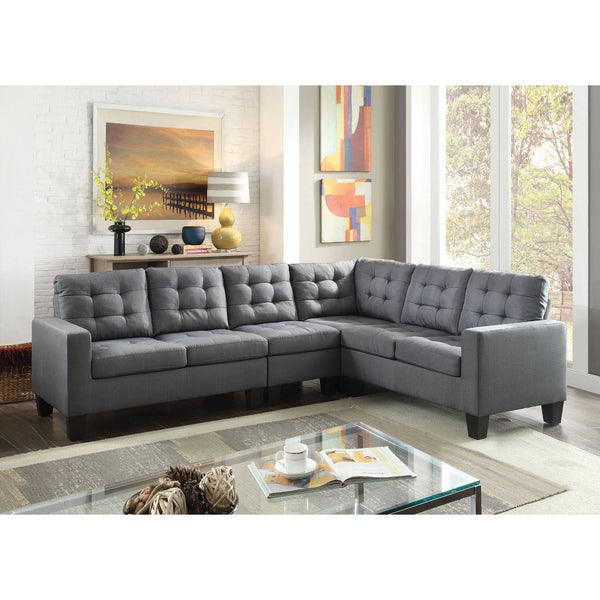 Acme Furniture Earsom Fabric 4 pc Sectional 52760 IMAGE 1