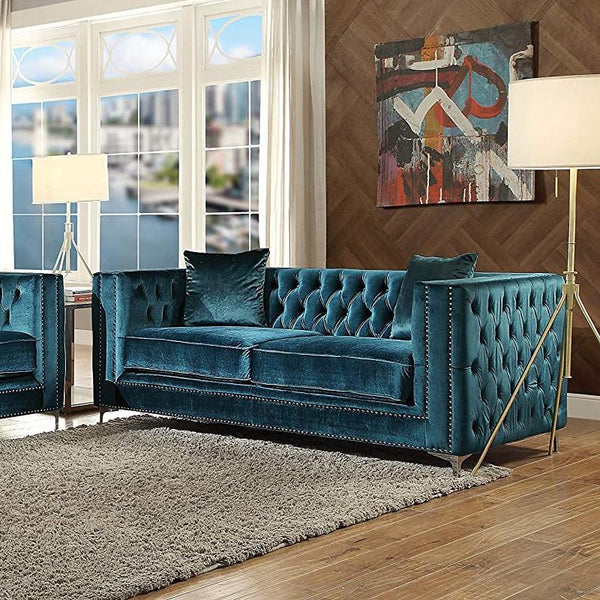 Acme Furniture Gillian Stationary Fabric Loveseat 52791 IMAGE 1
