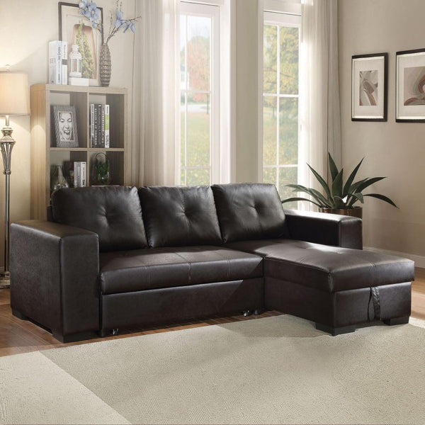 Acme Furniture Lloyd PU Sleeper Sectional 53345 IMAGE 1