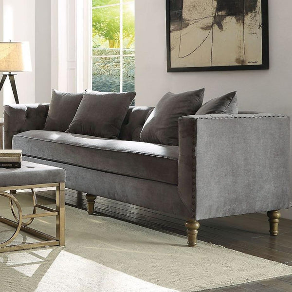 Acme Furniture Sidonia Stationary Fabric Sofa 53580 IMAGE 1