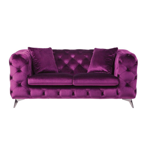 Acme Furniture Atronia Stationary Fabric Loveseat 54906 IMAGE 1