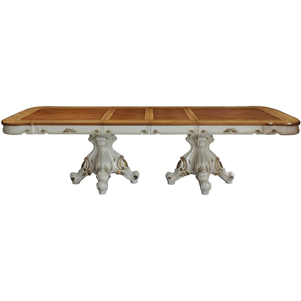 Acme Furniture Picardy Dining Table with Pedestal Base 63460 IMAGE 1
