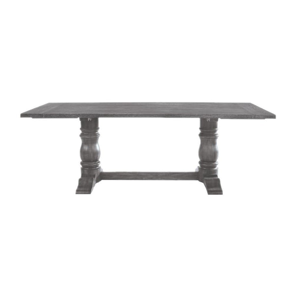 Acme Furniture Leventis Dining Table with Trestle Base 66180 IMAGE 1