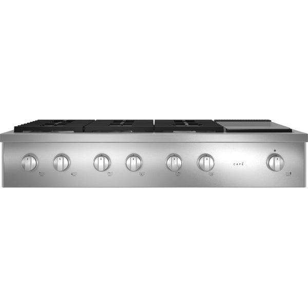 Café 48-inch Built-in Gas Rangetop with Griddle CGU486P2TS1 IMAGE 1