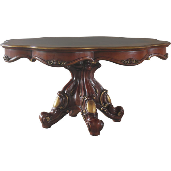 Acme Furniture Picardy Dining Table with Pedestal Base 68225 IMAGE 1