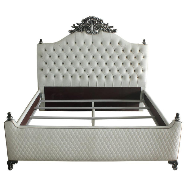 Acme Furniture House Delphine King Upholstered Panel Bed 28847EK IMAGE 1