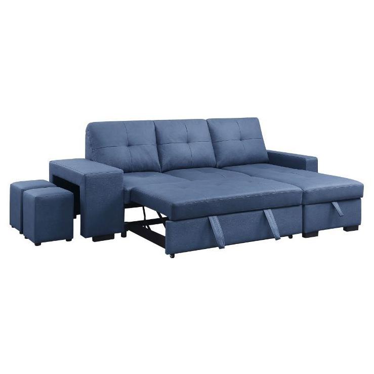 Acme Furniture Strophios Fabric Sleeper Sectional 54650 IMAGE 3