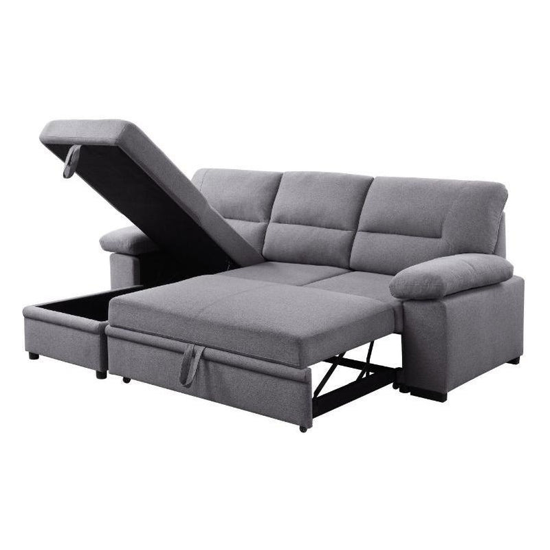 Acme Furniture Nazli Fabric Sleeper Sectional 55525 IMAGE 3