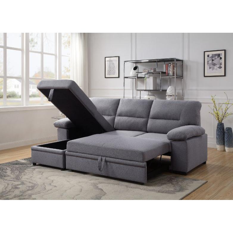 Acme Furniture Nazli Fabric Sleeper Sectional 55525 IMAGE 7