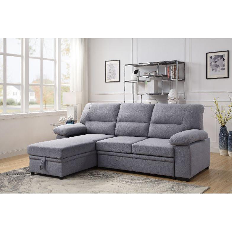 Acme Furniture Nazli Fabric Sleeper Sectional 55525 IMAGE 8